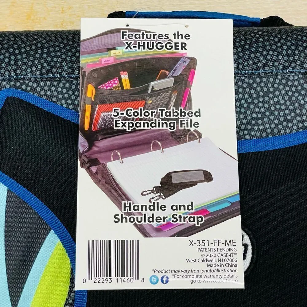 NWT Case-it Monsters Binder THE X-HUGGER 3 Ring Binder 2” Capacity laptop holder